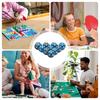 Pocket Dice Set 6-Sided Acrylic Parties Game Dice Kit Rounded Corners Lightweight Gathering Supplies For Entertainment Family
