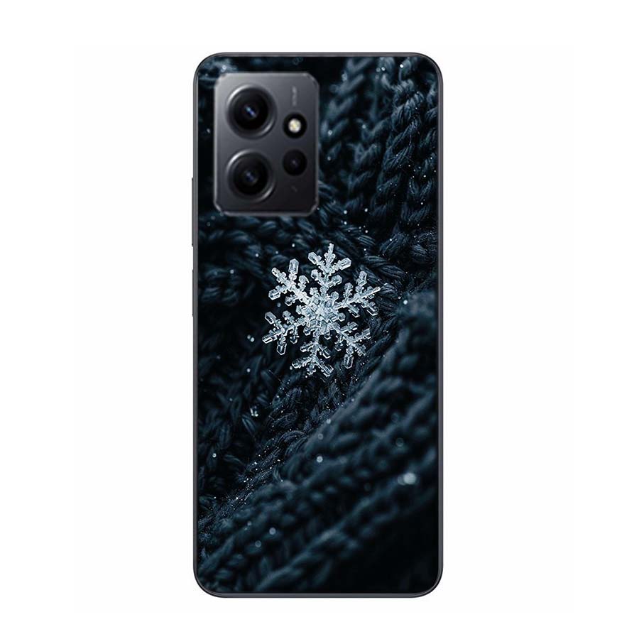 Snowflake Winter White Snow Christmas Phone Case For Redmi Note 14 15 Pro 5G 13 12 Pro Plus 11 11T 11E 11S 10 Pro 10S 9 9S Cover