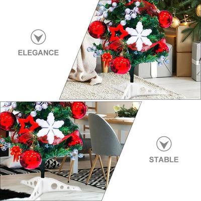 Durable Plastic Christmas Tree Stand Base Detachable Reliable Artificial Christmas Tree Base Triangle Christmas Tree Stand Legs