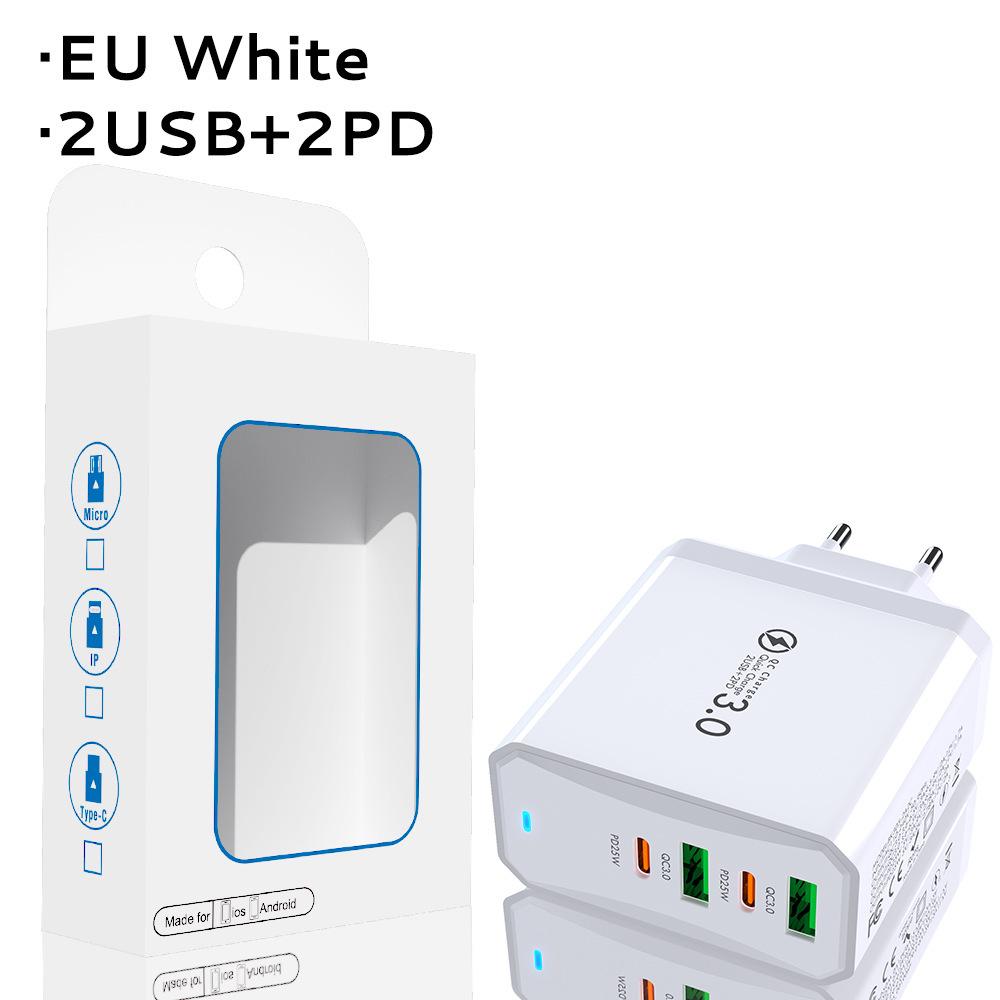 PD65W GaN Dual-Port Fast Charger for Computers and Tablets - European Standard Adapter