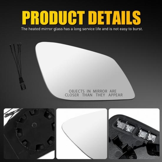 Passenger Right Side Mirror Glass 4Pin For 2010-2016 BMW 528 535 550 51167186590