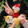 Wrist Style Snake Slap Snap Doll Toy Mascots New Year Plush Hand Ring  Christmas Toy