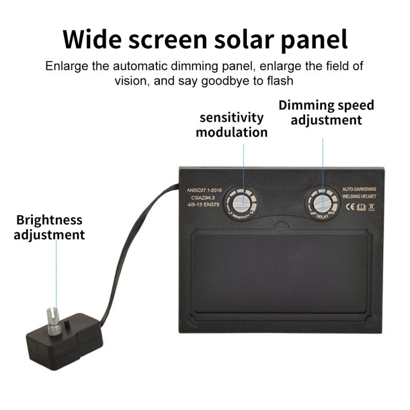 Solar Auto Darkening Welding Helmet Eyes Protector Splash Proof Welder Goggles Machine Cutter Soldering Mask Filter Lens Tool