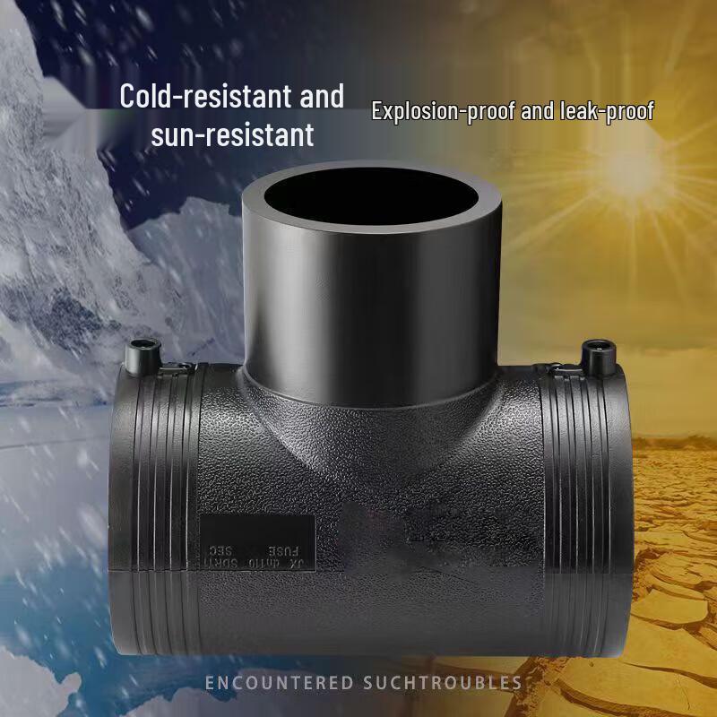 PE Electrofusion Equal Tee Water Pipe Joint