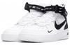 Kids' Sneakers Nike Air Force 1 Mid Utility White Black (GS) White/Tour Yellow-Black