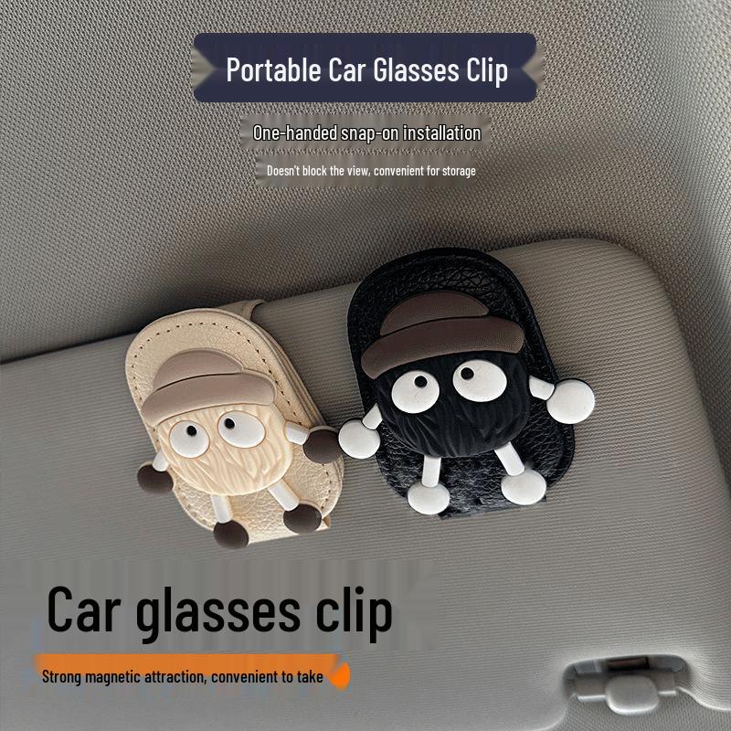 Multi-functional Car Sun Visor Sunglasses Holder Clip