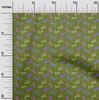 oneOone Cotton Flex Maroon Fabric Kids Leopard Sewing Material Print Fabric By The Yard 40 Inch