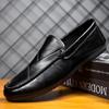 Fashion Comfortable Soft Sole Men's Slip-on Flats Loafers Casual Walking Shoes for Daily Social Driving