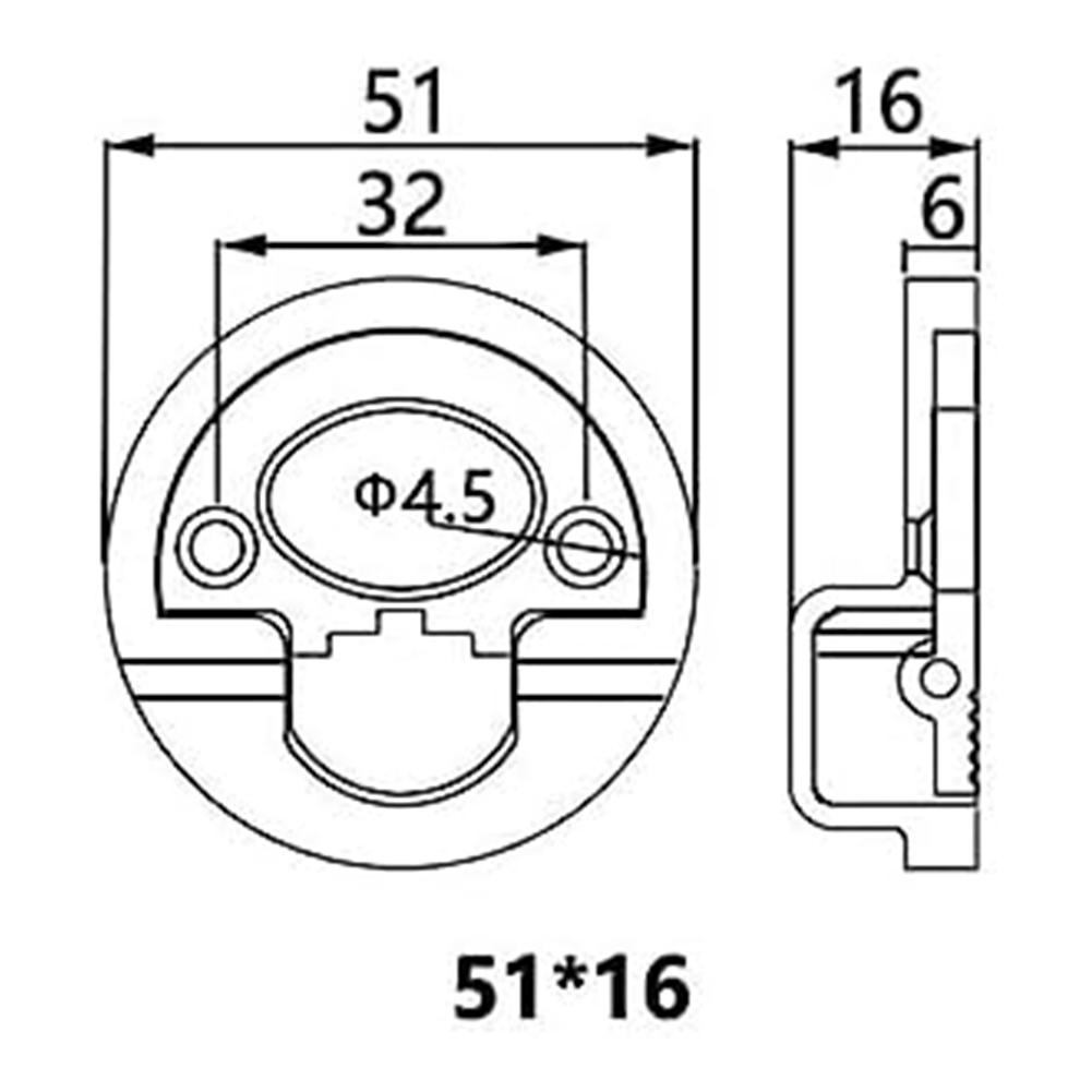 Skryté tažné madlo 50 8mm Nerezová ocel Kulatý design pro nábytek a použití na lodi Odolné proti rzi a s dlouhou životností