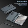 Für Samsung Galaxy Z Fold 8 Wide Case, Scharnierschutzhülle + Bildschirmschutzfolien mit Stift- und Stiftehalter