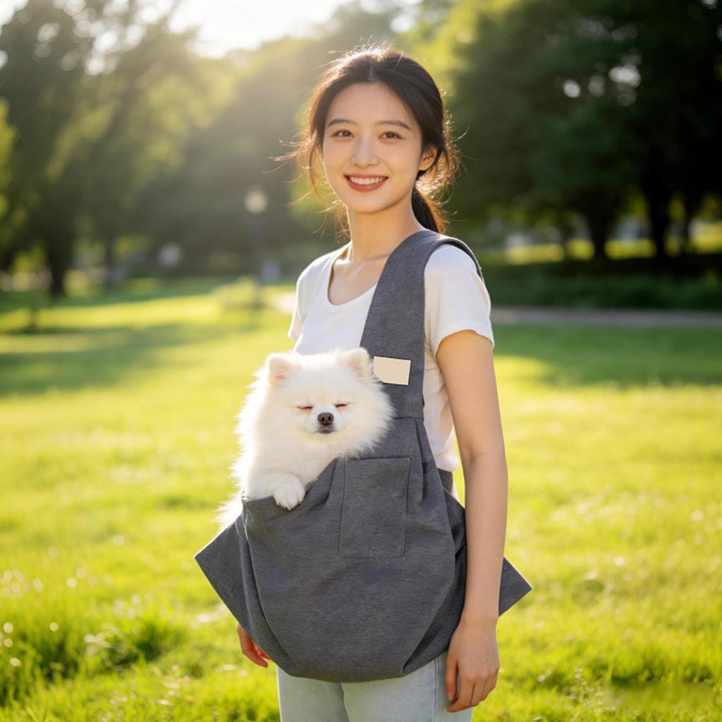 Pet Carrier Bag Breathable Portable Lightweight Carrying Bag Pet Sling Carrier for Travel Hiking Walking Vacation Beach Garden