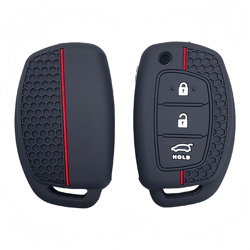 3 Button Silicone Remote Car Key Cover Case For Hyundai I20 Ix45 I40 Ix35 I30 I10 Kona Tucson Creta Accent Solaris Elantra