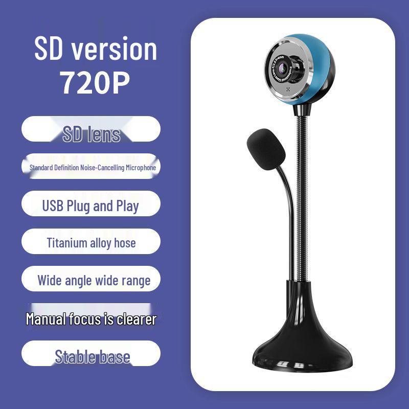 Driver-Free 2K HD USB Video Conferencing Camera with Desktop Mic