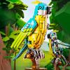 MOC Semi Mechanical Exotic Parrot Tropical Versatile In Creativity Animal City Building Blocks Classic Model Bricks Kits Ideas