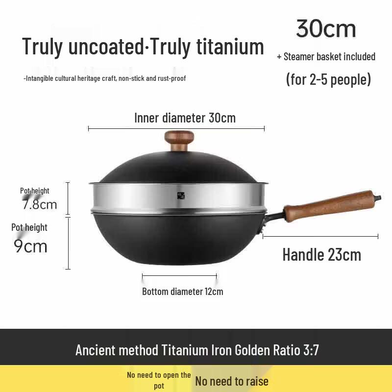 COOKER KING Heritage Titanium Iron Wok