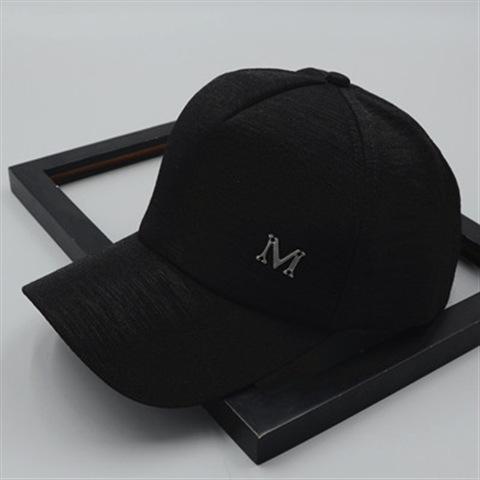 Hat Women's Spring Summer Versatile M Letter Label Cap Back Net Fashion Sunshade Sunscreen Cap Baseball Cap Tide