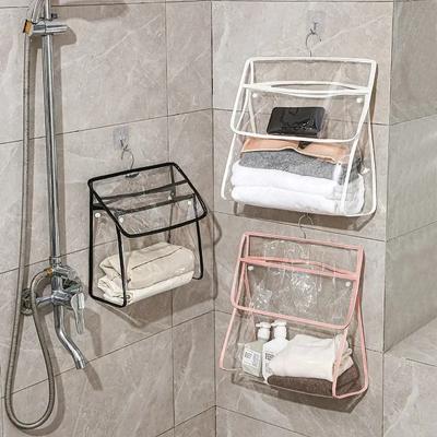 1 Stück Wasserdichte Hängende Badezimmertasche Handy Kleider Aufbewahrungstasche Kosmetik Aufbewahrungstaschen Transparente Waschtasche