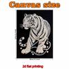 Perlmutt Weißer Tiger DIY Diamantmalerei Kits 15,7x19,6 Zoll Edelstein Kunst Diamantmalerei Kits Ohne Rahmen für Erwachsene Geschenkidee Heimwanddekoration