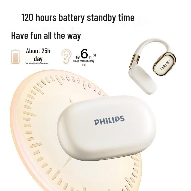 

Philips TAT5739 Open-Ear Bone Conduction Bluetooth Sports Headset