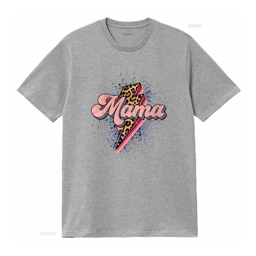 Mama Leopard Bolt T Shirt 1979 Cotton Cool for Fashionable Moms vintage Washed Unisex Stylish Breathable designer clothes