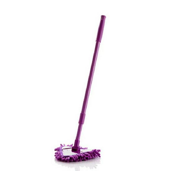 Compact Telescopic Triangular Mini Mop for Ceiling and Car Cleaning