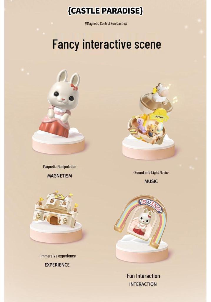 Magnetic Pet Castle Role-Play Toy for Kids 3-6 - Perfect Children's Day Gift