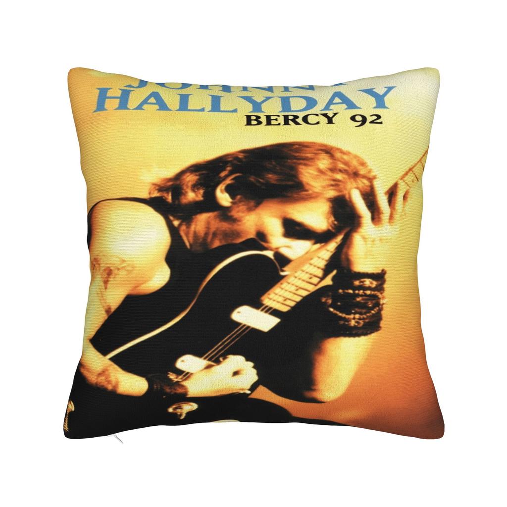Rock Star J-Johnny Hallyday Pillowcases Morden Pillow Case For Chair Sofa Home Decor Graphic Pillow Cover