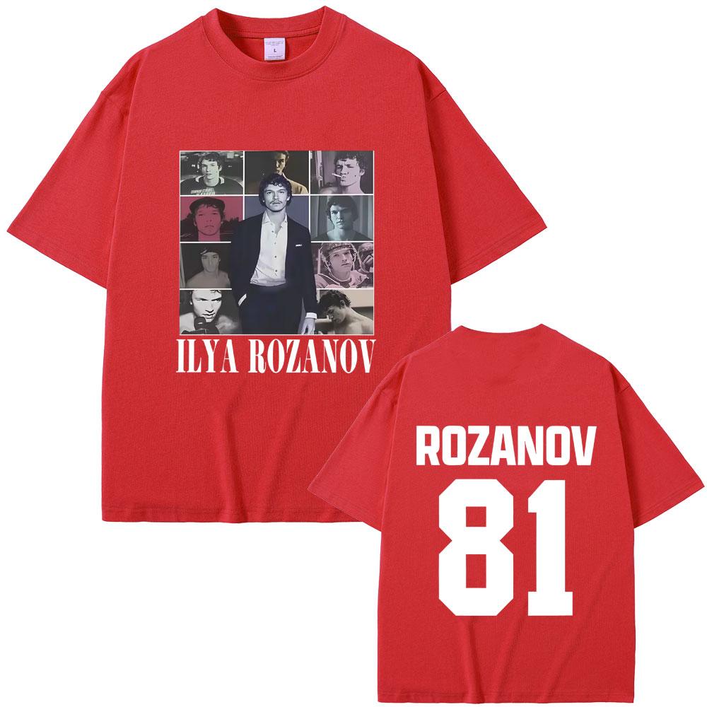 Heated Rivalry Ilya Rozanov Hollanov 81 Tshirt Men Women Clothing Harajuku Oversized T Shirts Male Fashion Vintage Streetwear