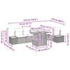 Garden Sofa Set with Storage 7 Pcs Grey Poly Rattan