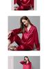 Silk World [Couple Style] 19mm Heavyweight Mulberry Silk Lapel Long-Sleeved Women's Silk Sleepwear