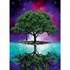 Round Diamond 5D DIY Diamond Painting Big Tree and Reflection Embroidery Cross Stitch Mosaic Decoration Gift