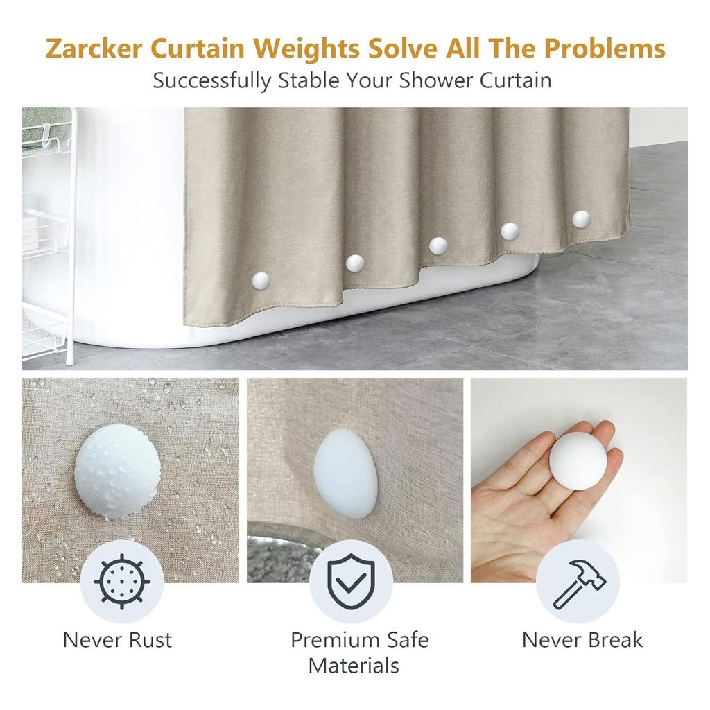 10 Pcs Windproof Magnetic Shower Curtain Weights Silicone Wrapped Magnetic Tablecloth Clips Avoid Blowing Around