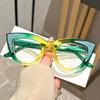 Elegant Cat Eye Reading Glasses with Rhinestone Decoration j Gradient Frame Reading Glasses +1.0 to +4.0 Dioptric Power