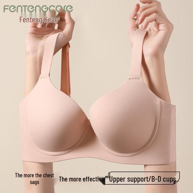 FENTENGCARE Plus-Size Seamless Minimizer Bra with Soft Underwire S