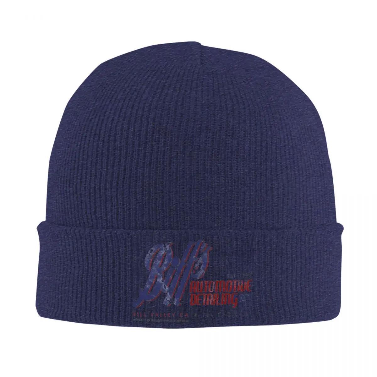 

Back To The Future Biff Auto Detailing Knitted Hat Beanie Winter Hat Warm Casual Movie Series Caps for Men Women