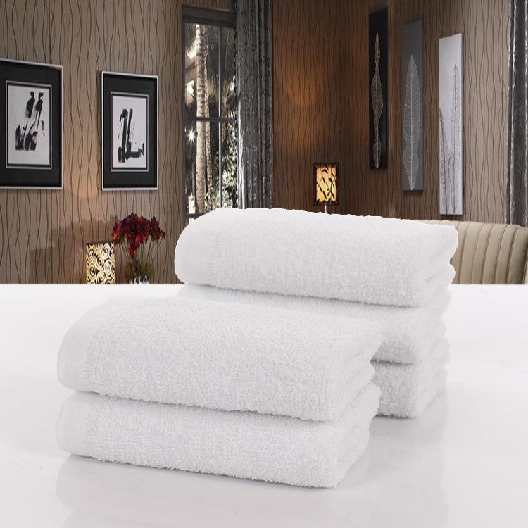 White Cotton Bath Towel - Absorbent & Durable, Perfect for Hotels & Guest Houses