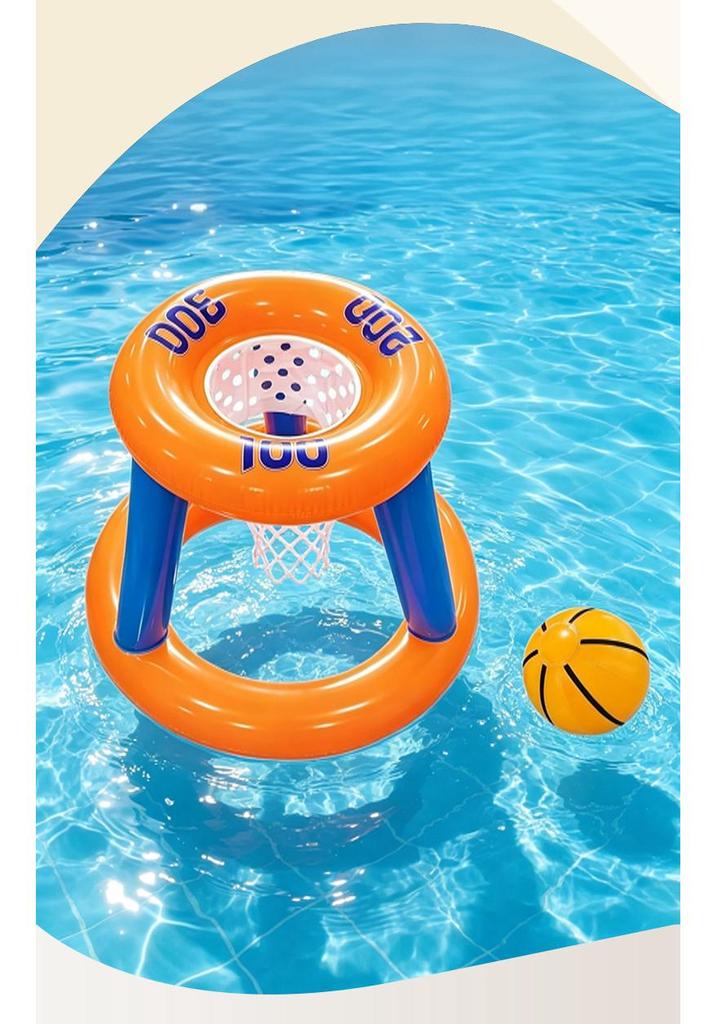 Inflatable Water Basketball Hoop for Kids - Parent-Child Play Toy Set