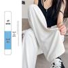 Women's High-Waist Straight-Leg Pants - European Cotton Velvet, Slimming and Drapey for Spring and Autumn 2025
