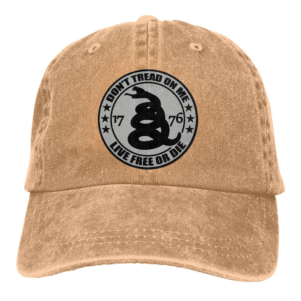 Live Free Or Die The Baseball Cap Peaked Capt Sport Unisex Outdoor Custom Don't Tread On Me USA Hats