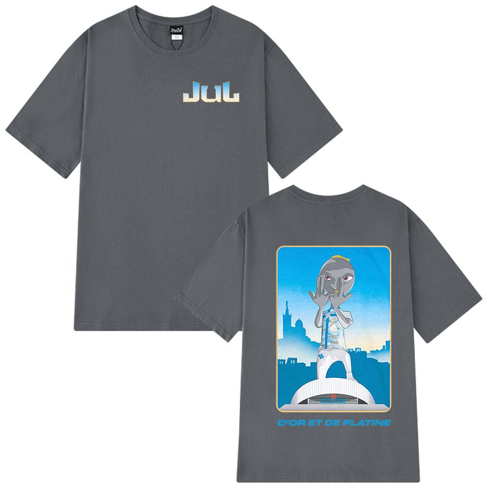Rapper Jul Graphic Print T Shirt Unisex Women Clothing Fashion Hip Hop Tshirt Summer Casual Cotton Short Sleeve Y2K Tees