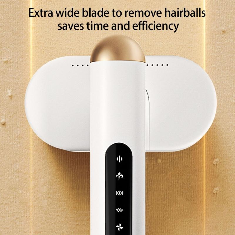 Efficient Double Head Fabric Shaver Powerful Motor Delinter USB Rechargeable Pilling Remover for Various Garments
