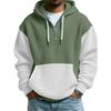 Men's Fashion Trendy Half Zipper Hooded Hood Pullover Thickened Texture Hoodie