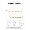 Lake Blue Fake Nails with Cat Eye Durable & Never Splitting Comfort Fake Nails for Shopping Traveling Dating