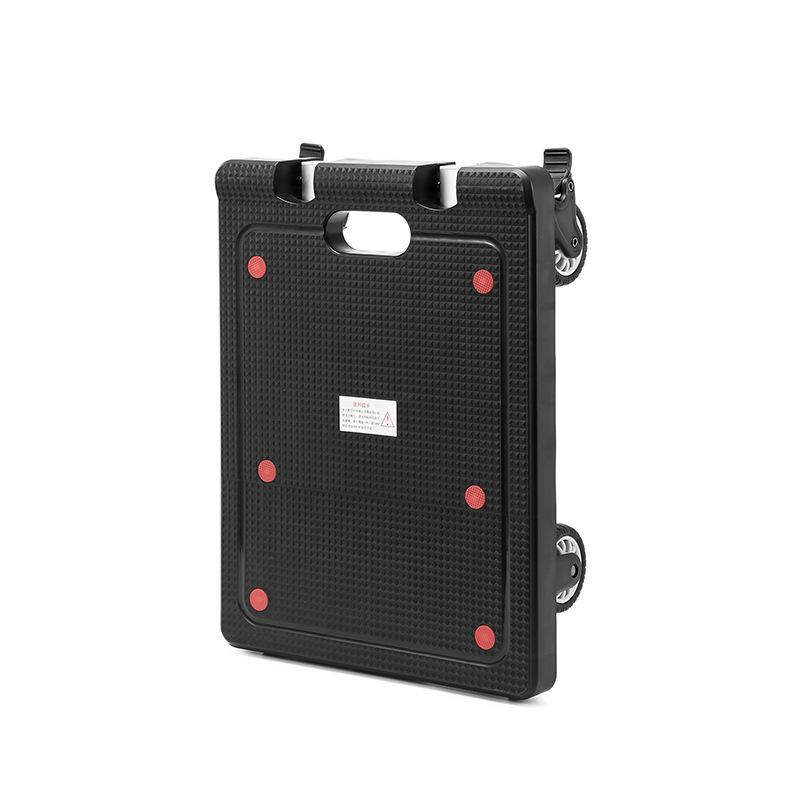 Portable Aluminum Folding Hand Cart with Universal Wheels for Shopping and Home Use