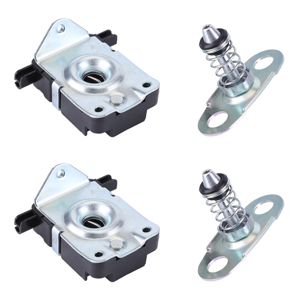 2x Zámek kapoty motoru a 2x Spodní díl Kompatibilní pro 3er E46 5er E39 X5 E53 51238229807 51238203859