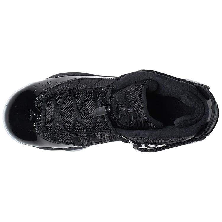 (GS) Air Jordan 6 Rings 'Black White' Kids' 323419-011