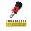 Screw Driver Ratchet Wrench 11PCS Anti-slip Handle