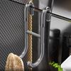 Handtuchhalter Glastür Duschhaken Starke Tragfähigkeit Einfache Installation S-förmiger Badezimmer-Bademantel-Aufhängerhaken