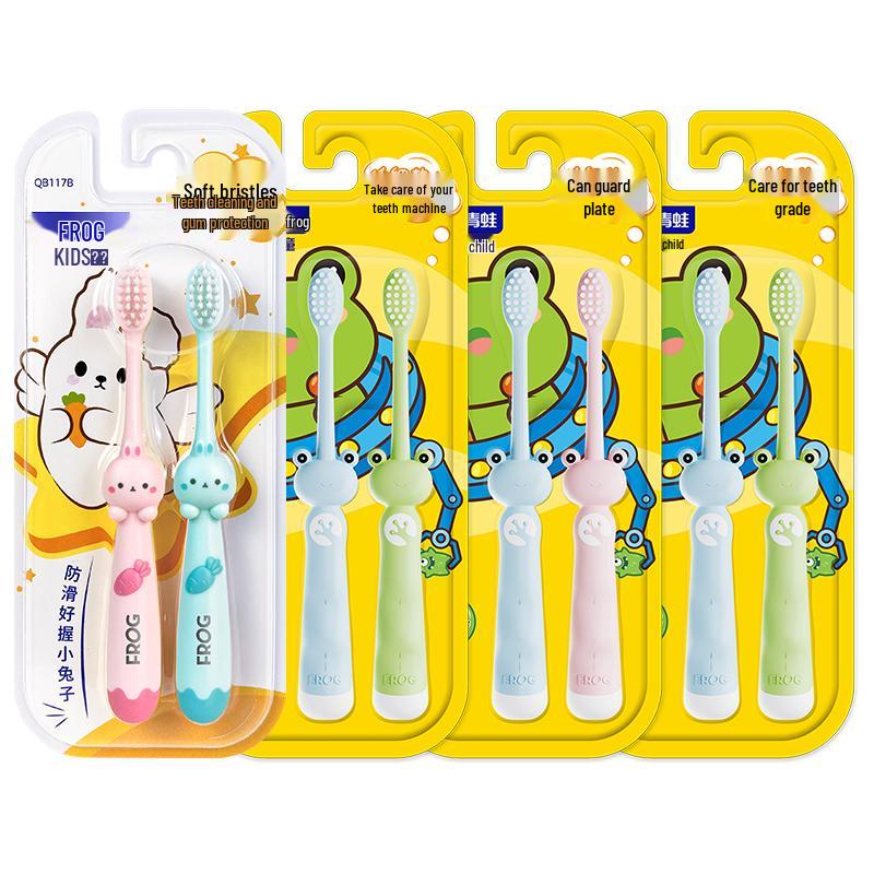 

Набор детских зубных щеток с мягкой щетиной «Лягушка», 8 штук