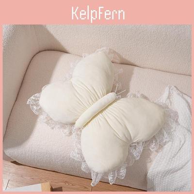 Elegantes Schmetterlings-Lendenkissen mit Plüschbezug für Schlafzimmer- und Wohnzimmerdekoration